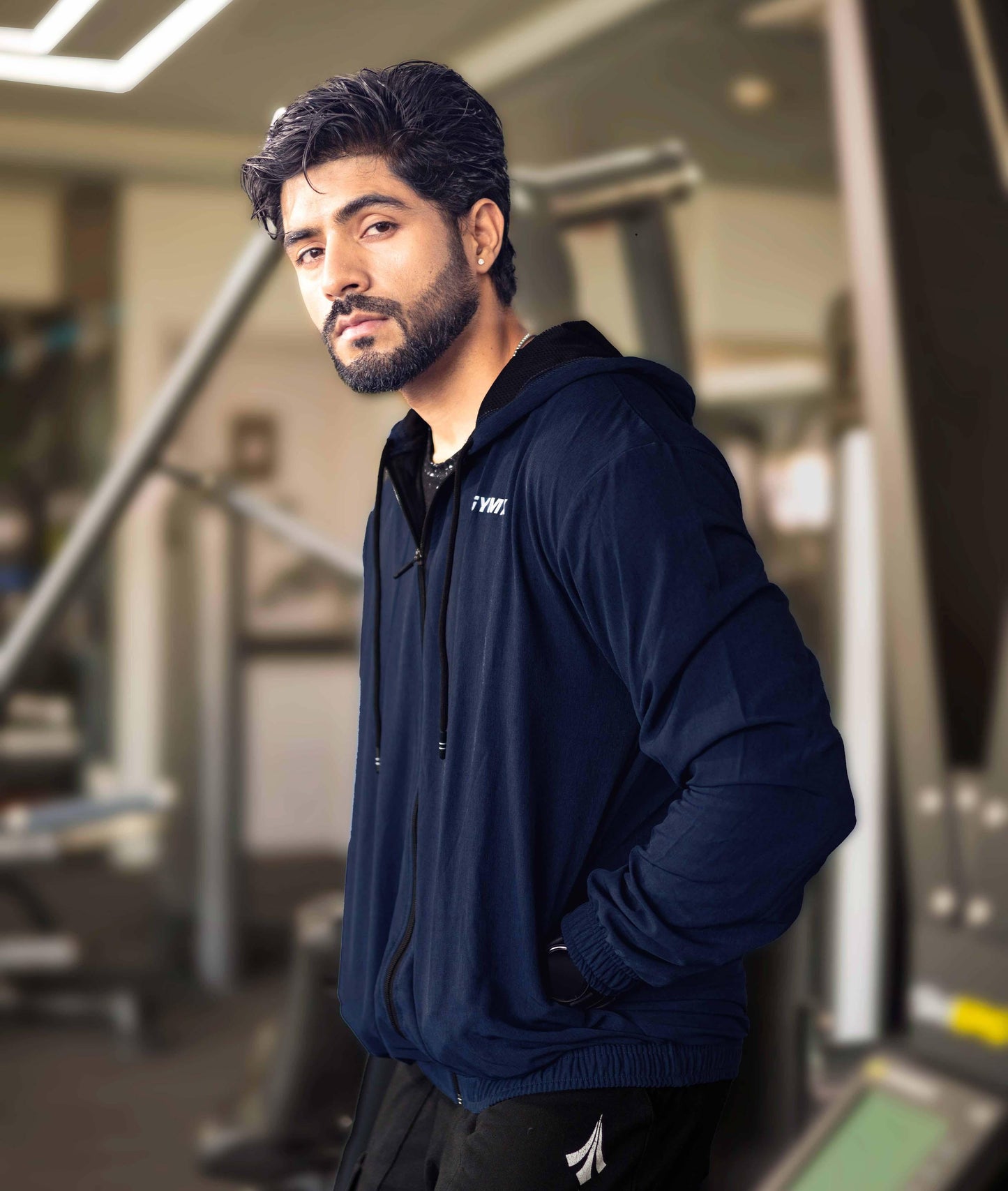 Deep Blue GymX Breeze Summer Windcheater Hoodie - Sale