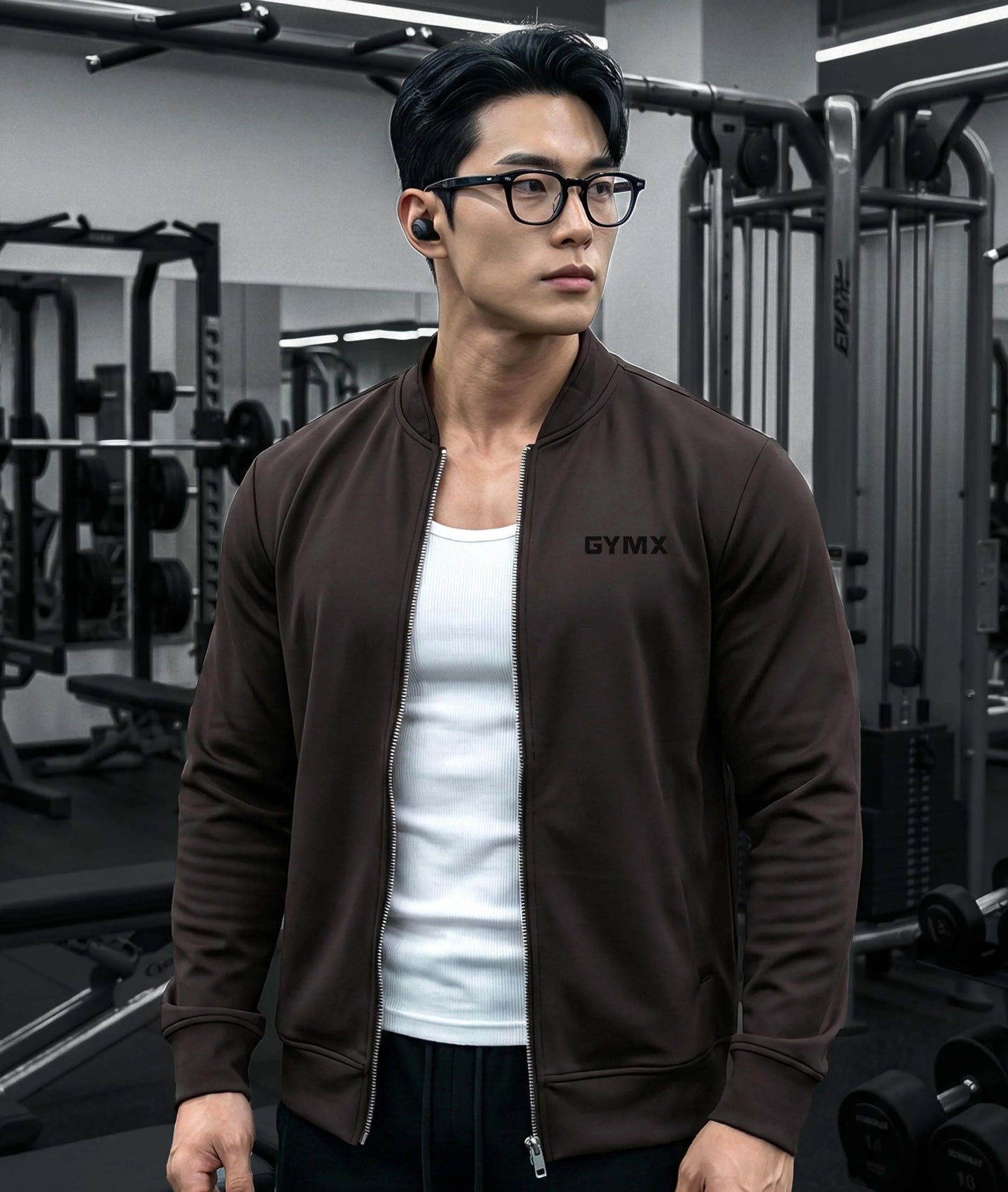 Bomber Jacket: Dusky Brown