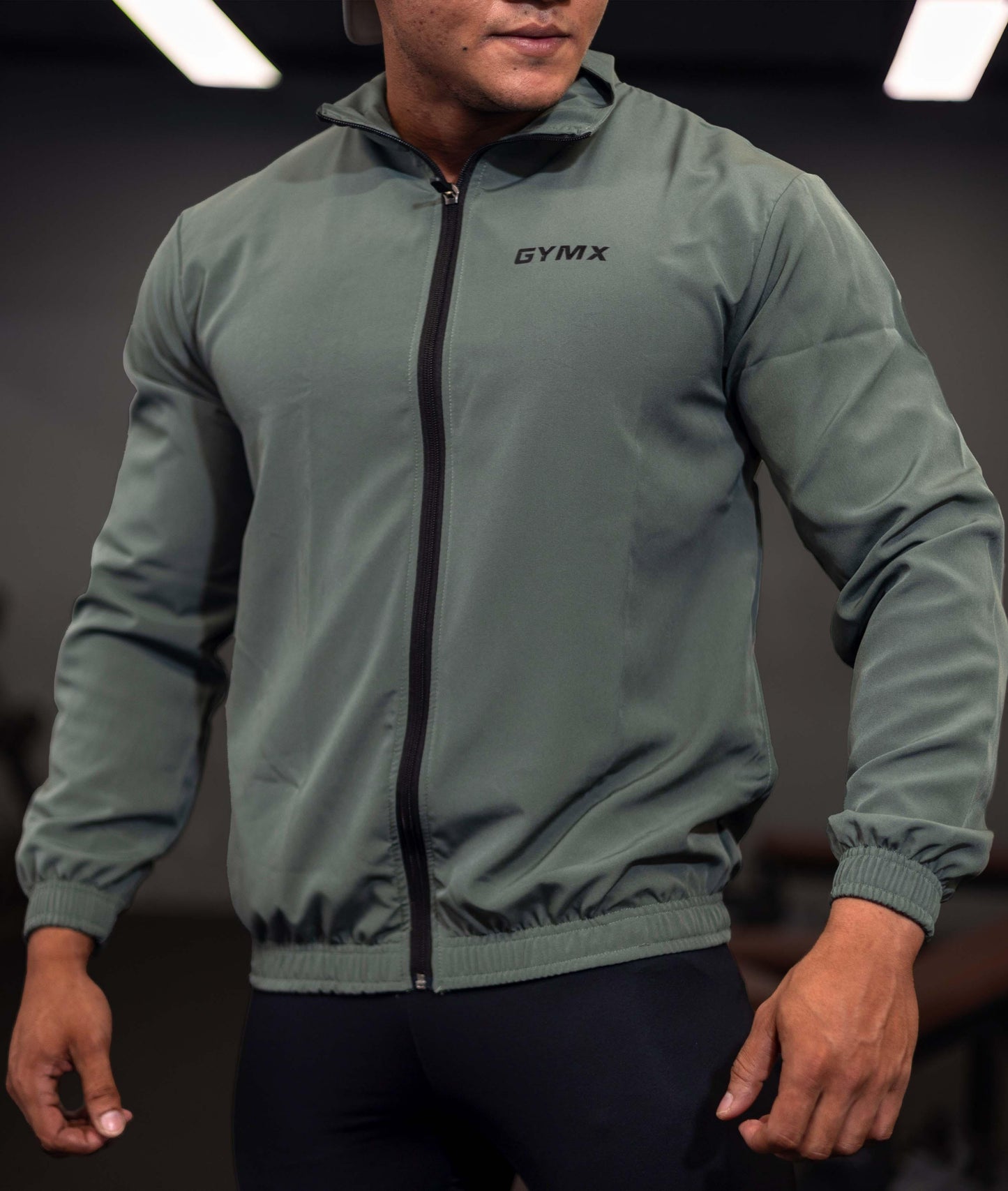 Sage Green GymX Breeze Summer Windcheater