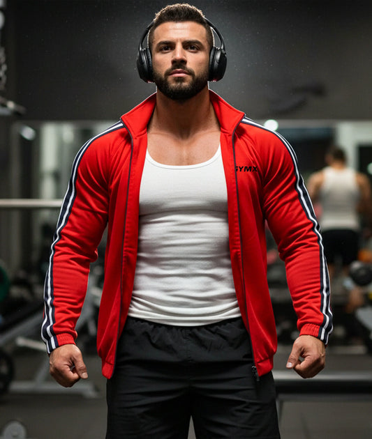 Zenith Oversized Summer Jacket: Blaze Red