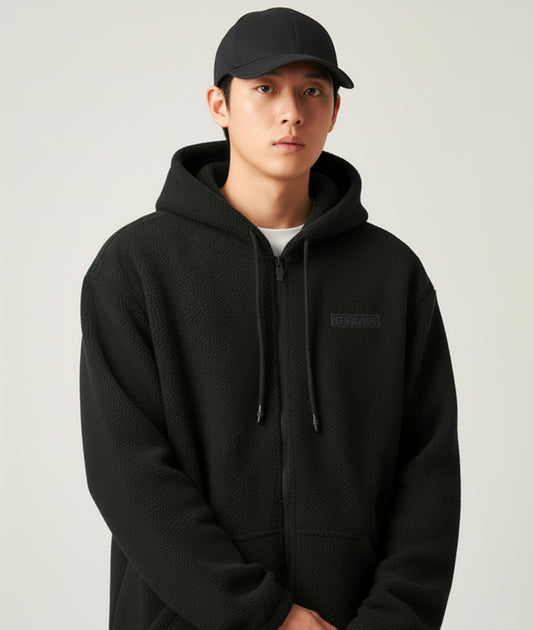 Zero Degree Oversized Hoodie: Dark Green