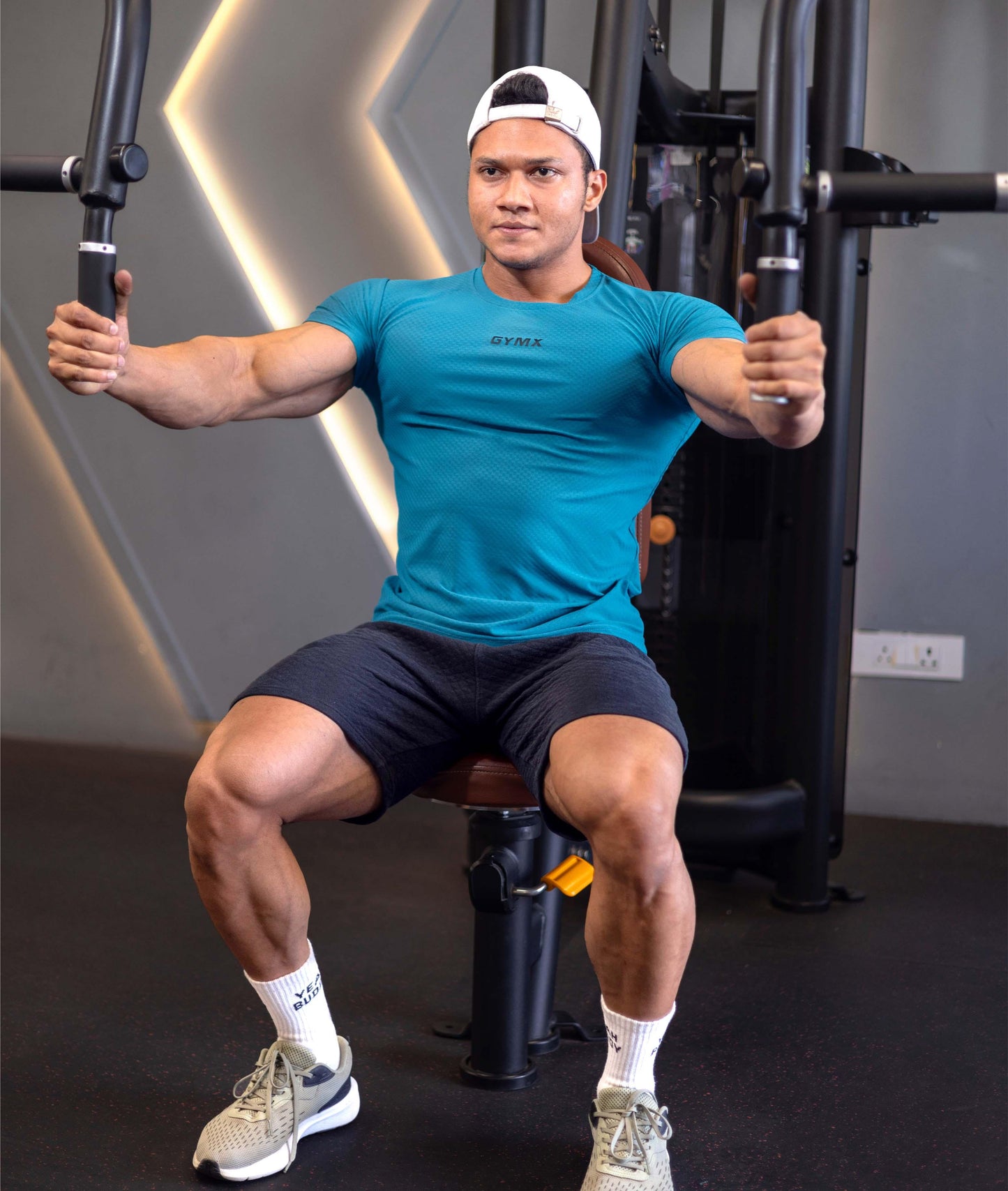 Performance Compression Tee- Bubblegum Blue