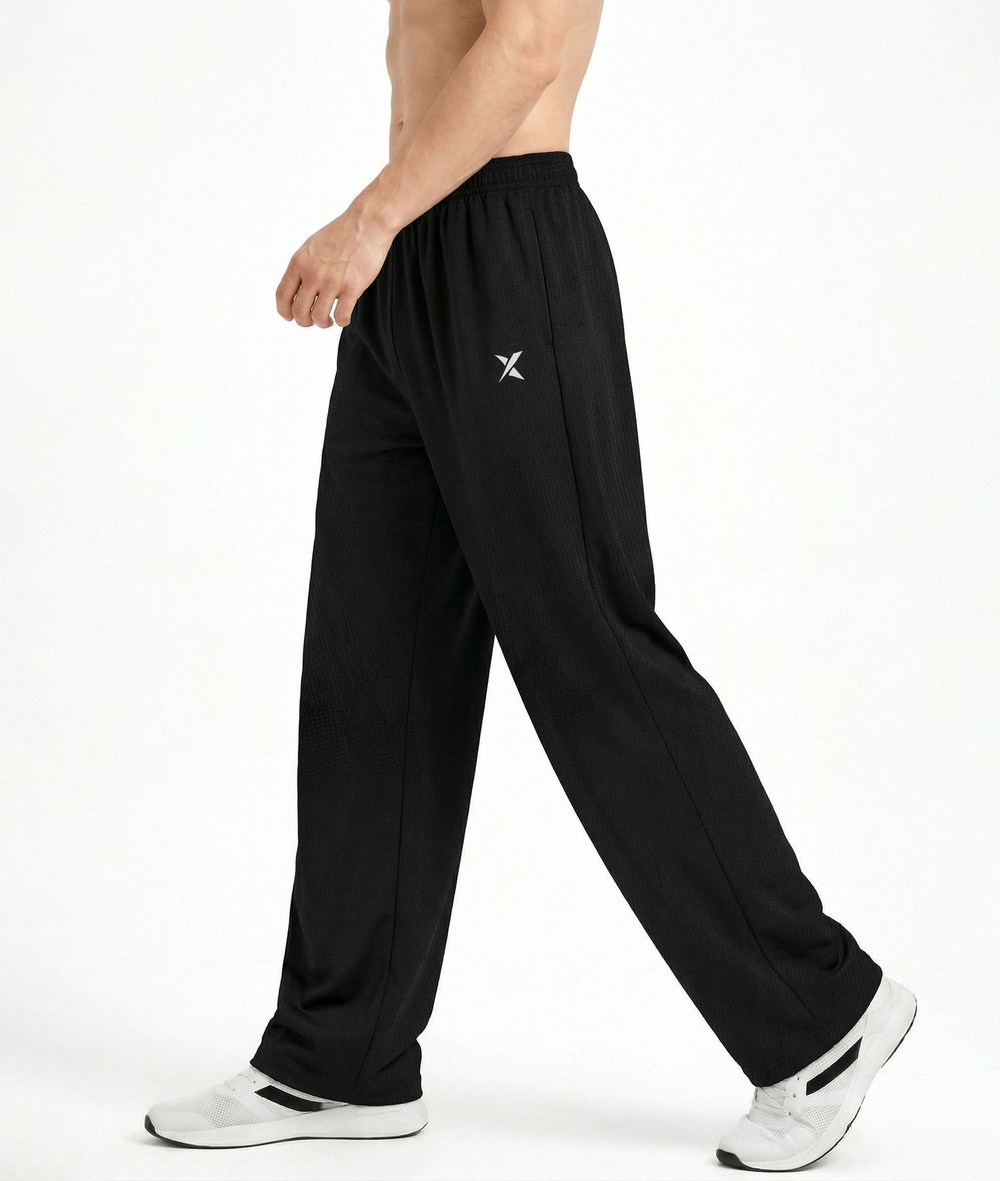 Korean Relaxed Fit GymX Joggers – Urban Black