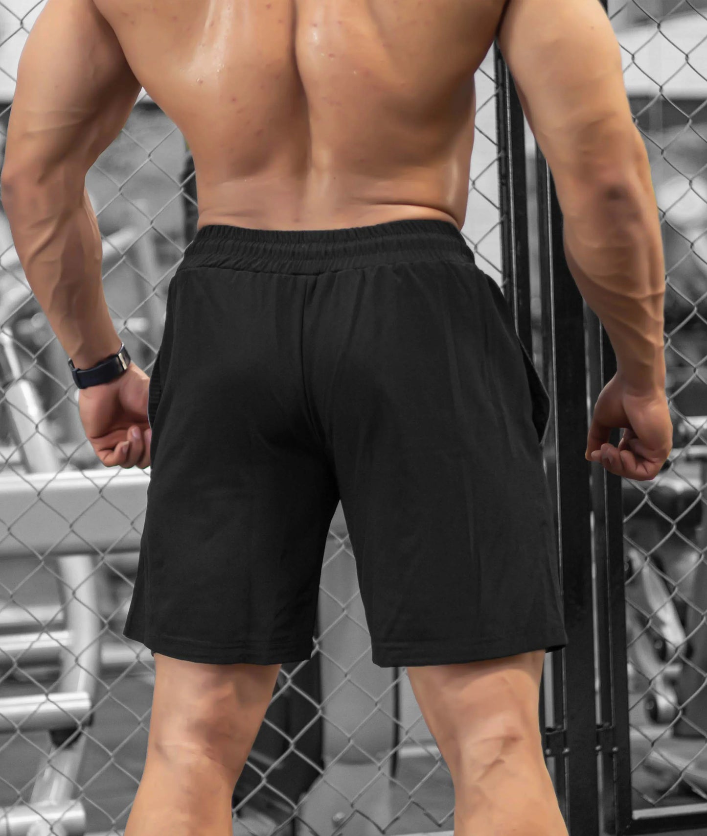 2-in-1 Compression Shorts with phone pocket: Forest Green