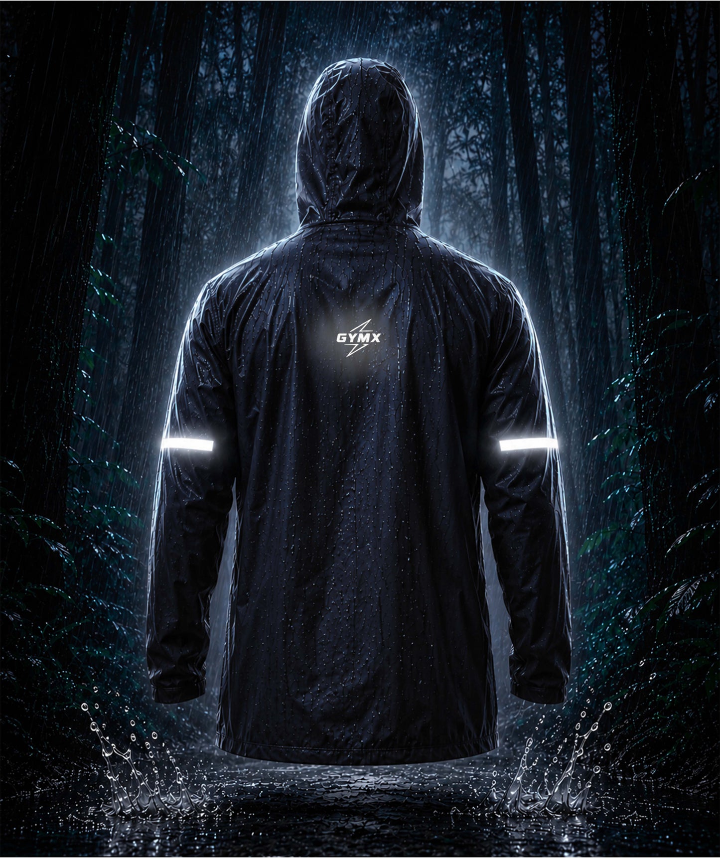 Phantom Monsoon Rain Jacket- Storm Blue(with rainproof phone pockets)