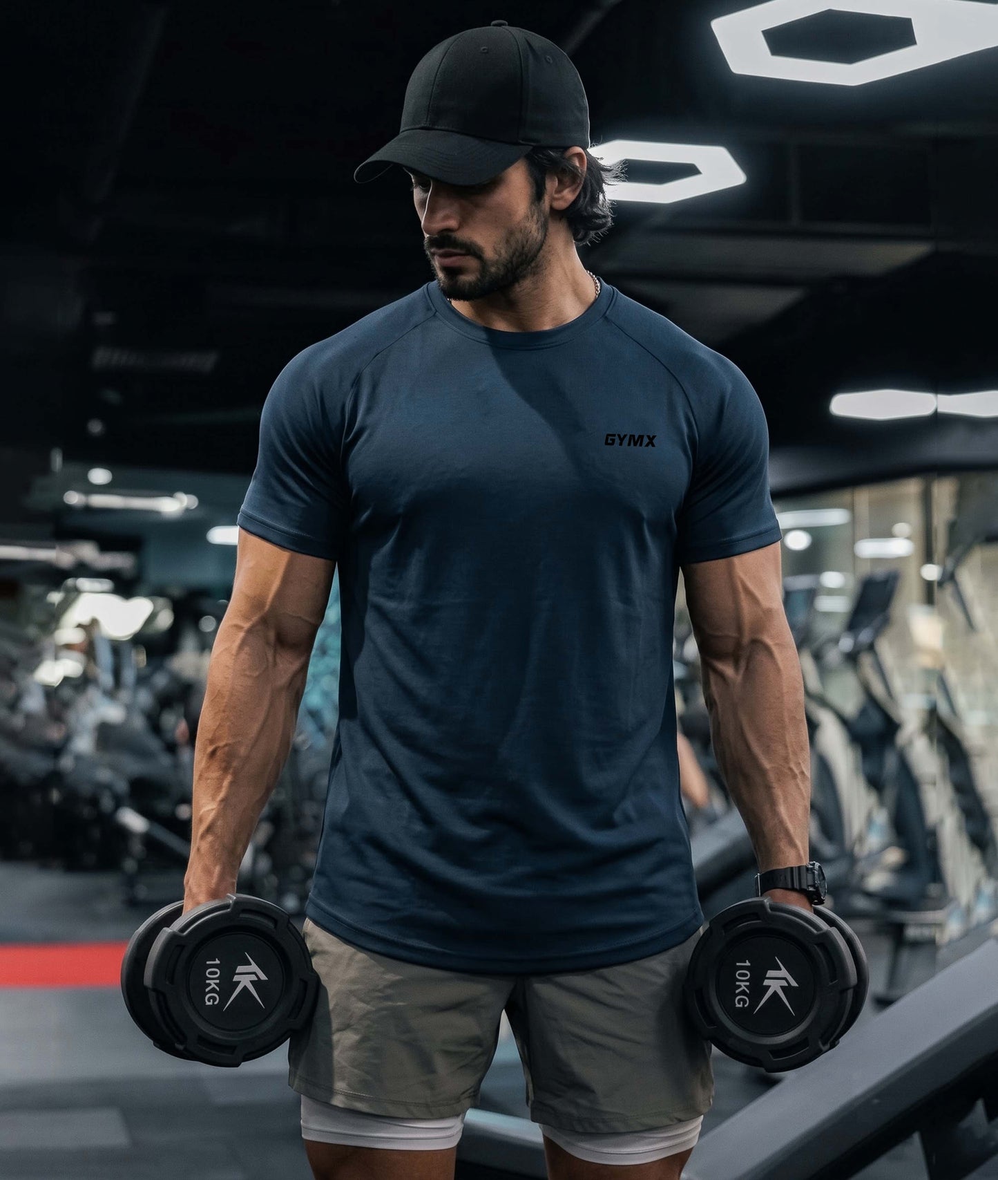Combo Offer: Elitex Flex Tee: Deep Wine + Storm Blue