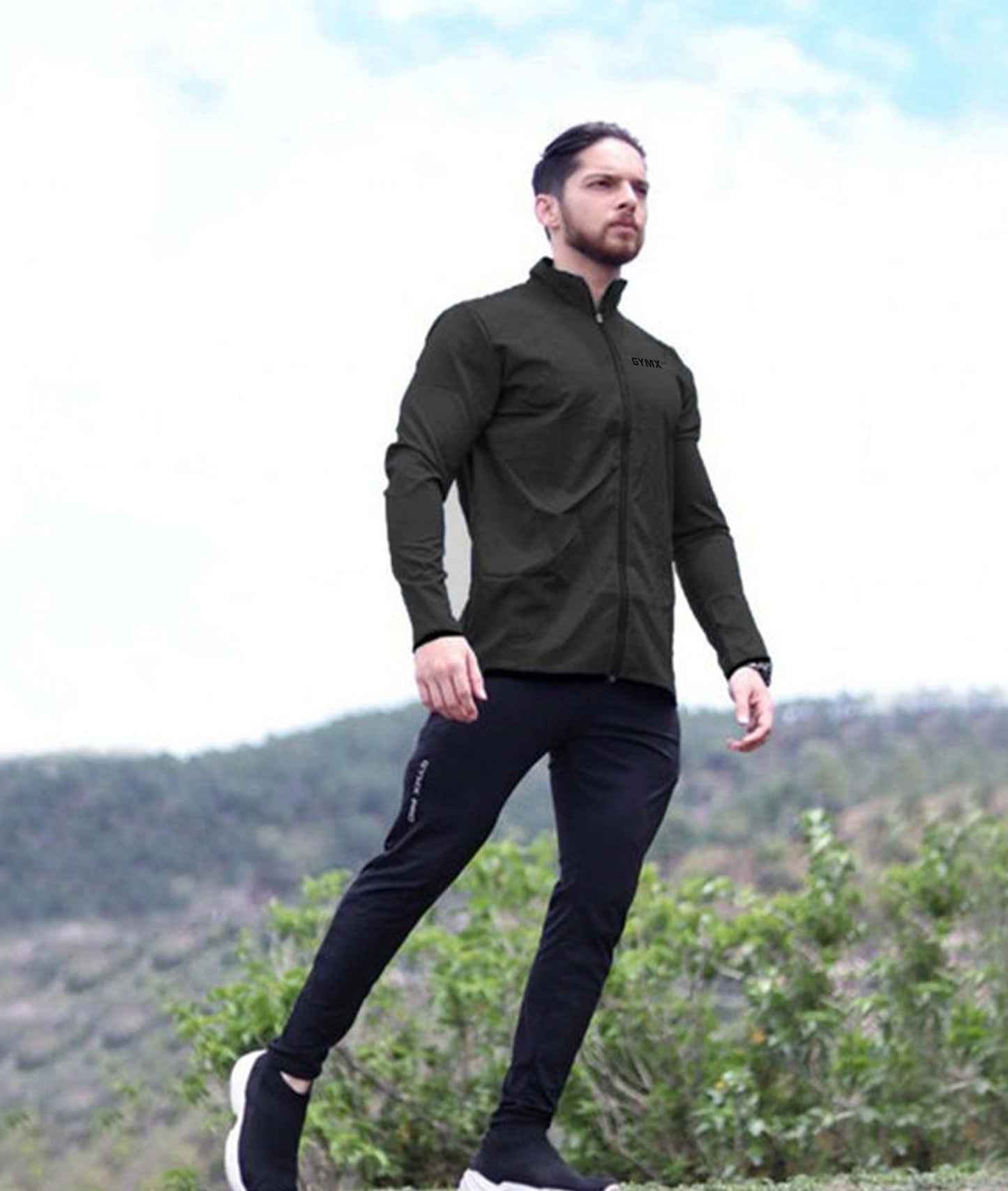 GymX Carbon Grey Windcheater