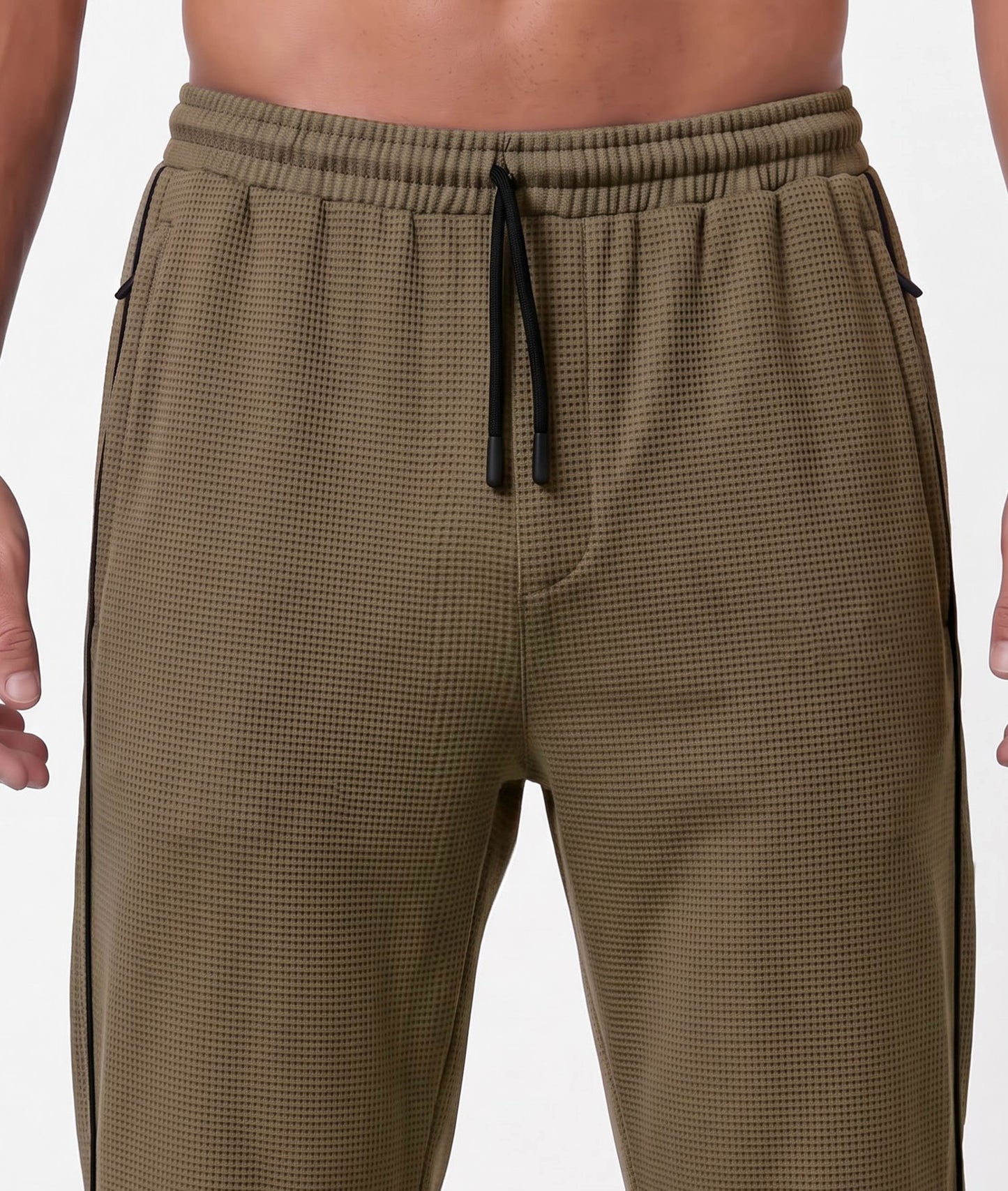 Korean Oversized Pro Joggers- Khaki Brown