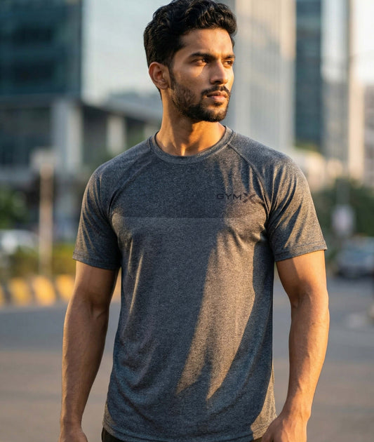 Grey Melange Tee - Sale