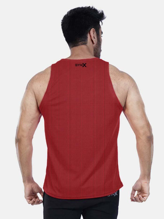 GymX Dotted Red Tank - Sale