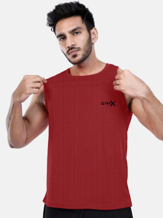 GymX Dotted Red Tank - Sale