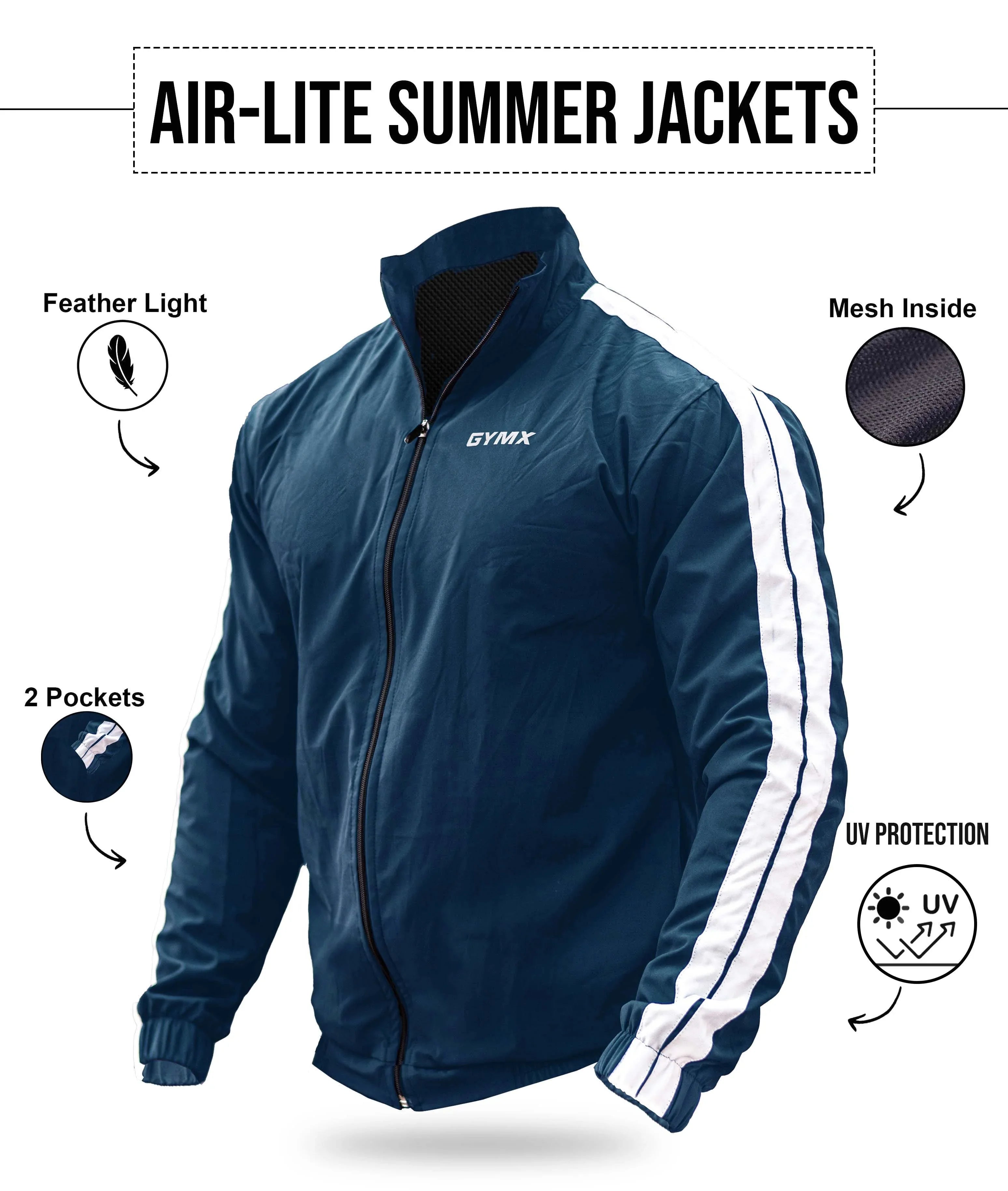 Best Windcheaters For Men. Shop in India Windbreakers- GymX