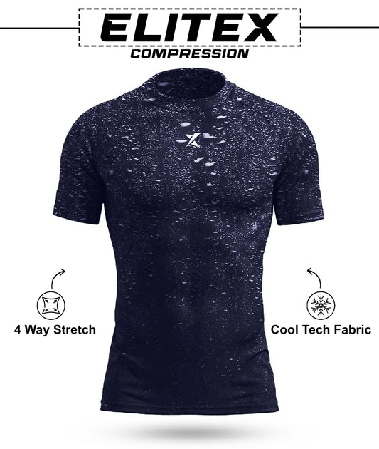 Elitex GymX Compression Tee: Blue Knight - Sale