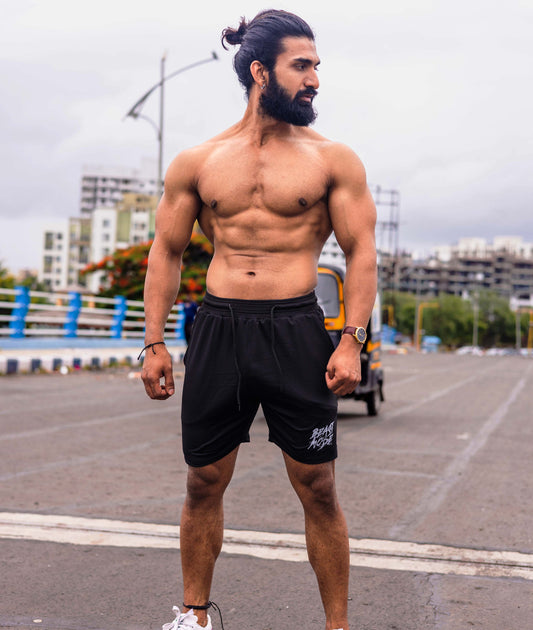 Oversized GymX Black Shorts: Beast Mode - Sale