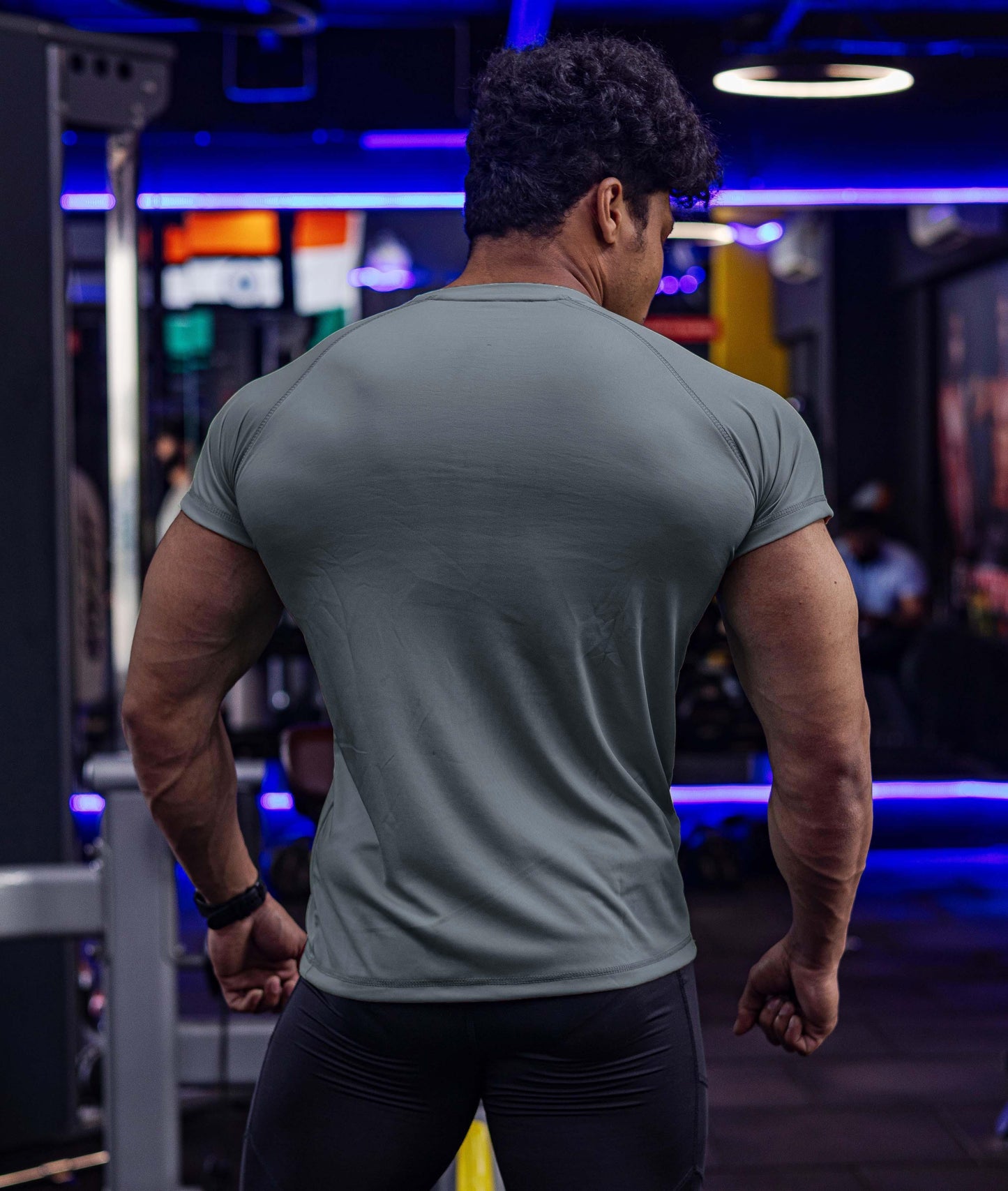 GymX Dot Mesh Tee: Grey - Sale