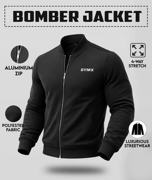 Bomber Jacket: Hunk Black