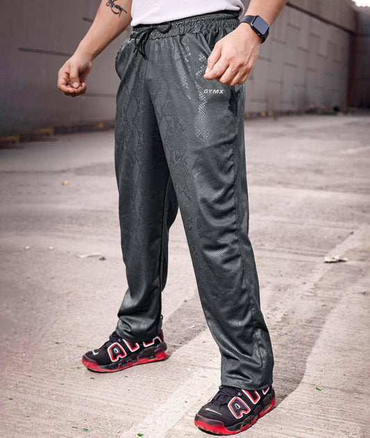 Villain GymX Oversized Bottoms: Venom Grey- Sale