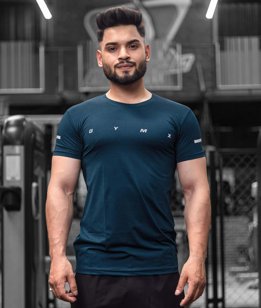 Ace GymX Tees: Teal Blue - GymX