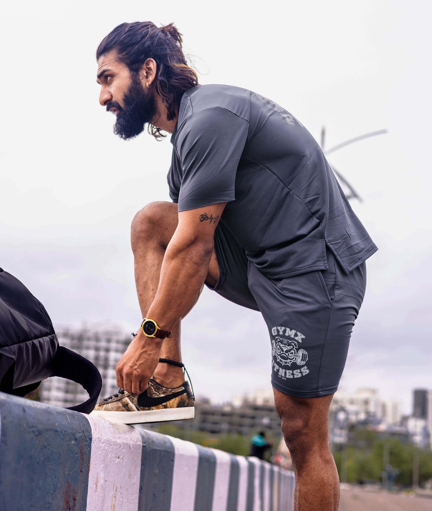 Oversized GymX Carbon Grey Tee: GymX Fitness - Sale - GymX