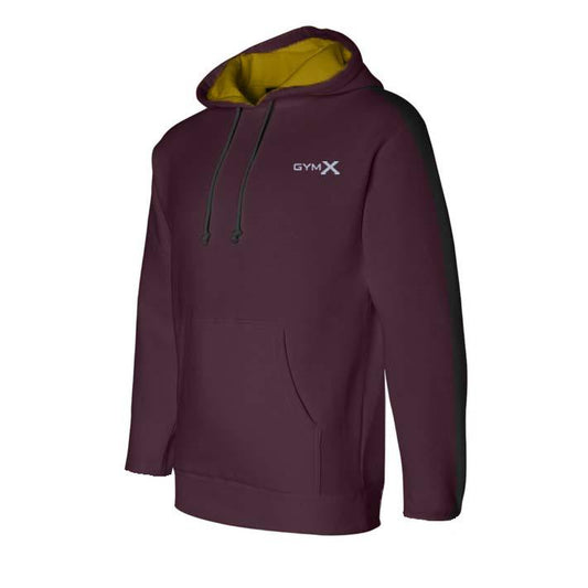 GymX Maroon Panelled Hoodie - Sale - GymX