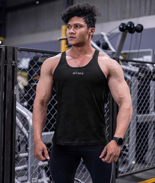 Jacquard Black Camo GymX Stringer - Sale - GymX