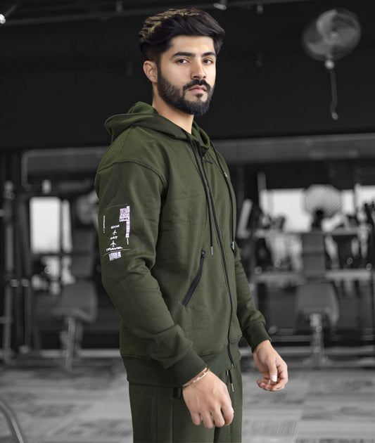 Signature Oversized GymX Hoodie: Military Green - GymX
