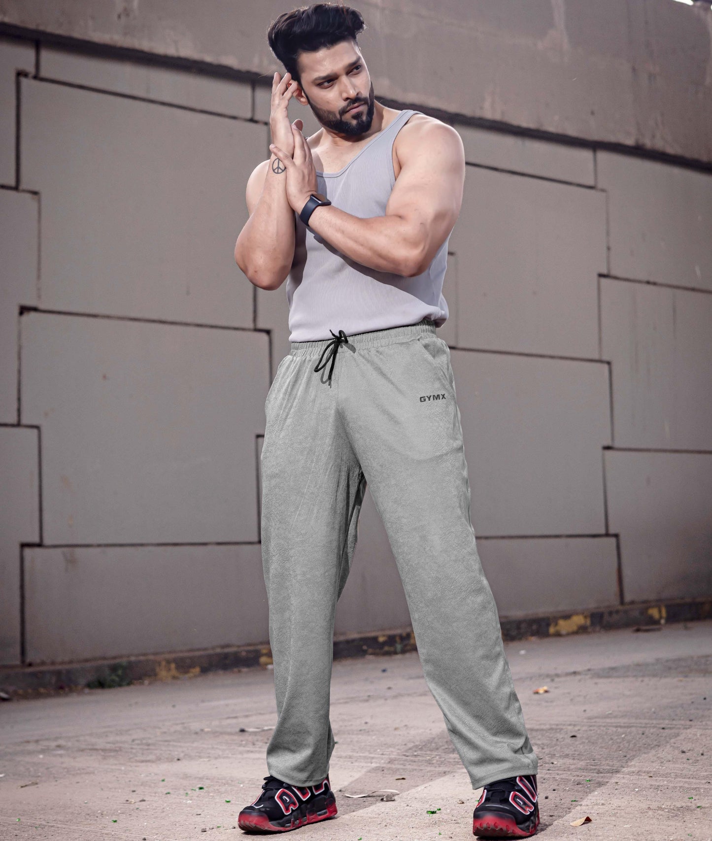 Villain GymX Oversized Bottoms: Slate Grey- Final Sale