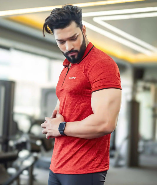 Edge GymX Polos- Flame Red - Sale