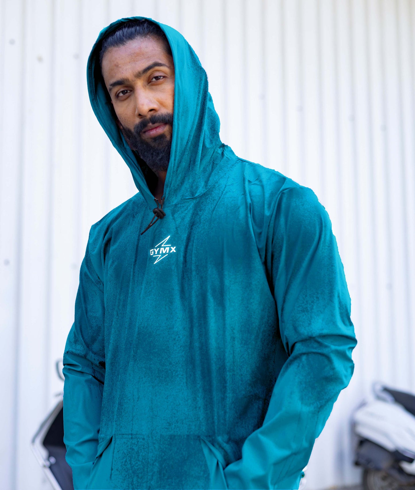 Storm Waterproof Jacket 2.0- Sea Blue (with rainproof phone pockets) - Sale