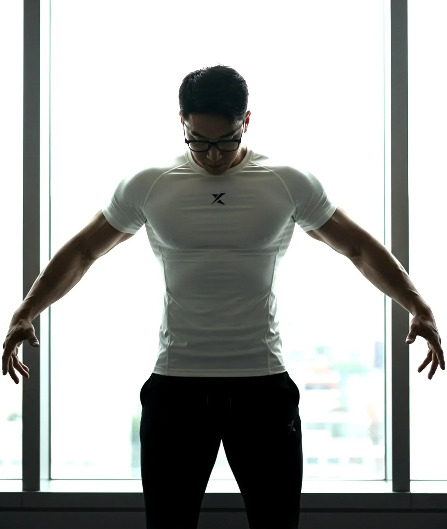 Armour Compression Tees: Frost White (Nylon)