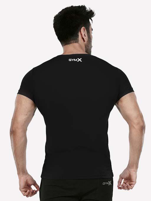 XXL Gains Black Plain Tee - Sale - GymX
