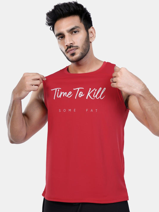 Ultra Lite GymX Red Tank: Time To Kill Some Fat - Sale