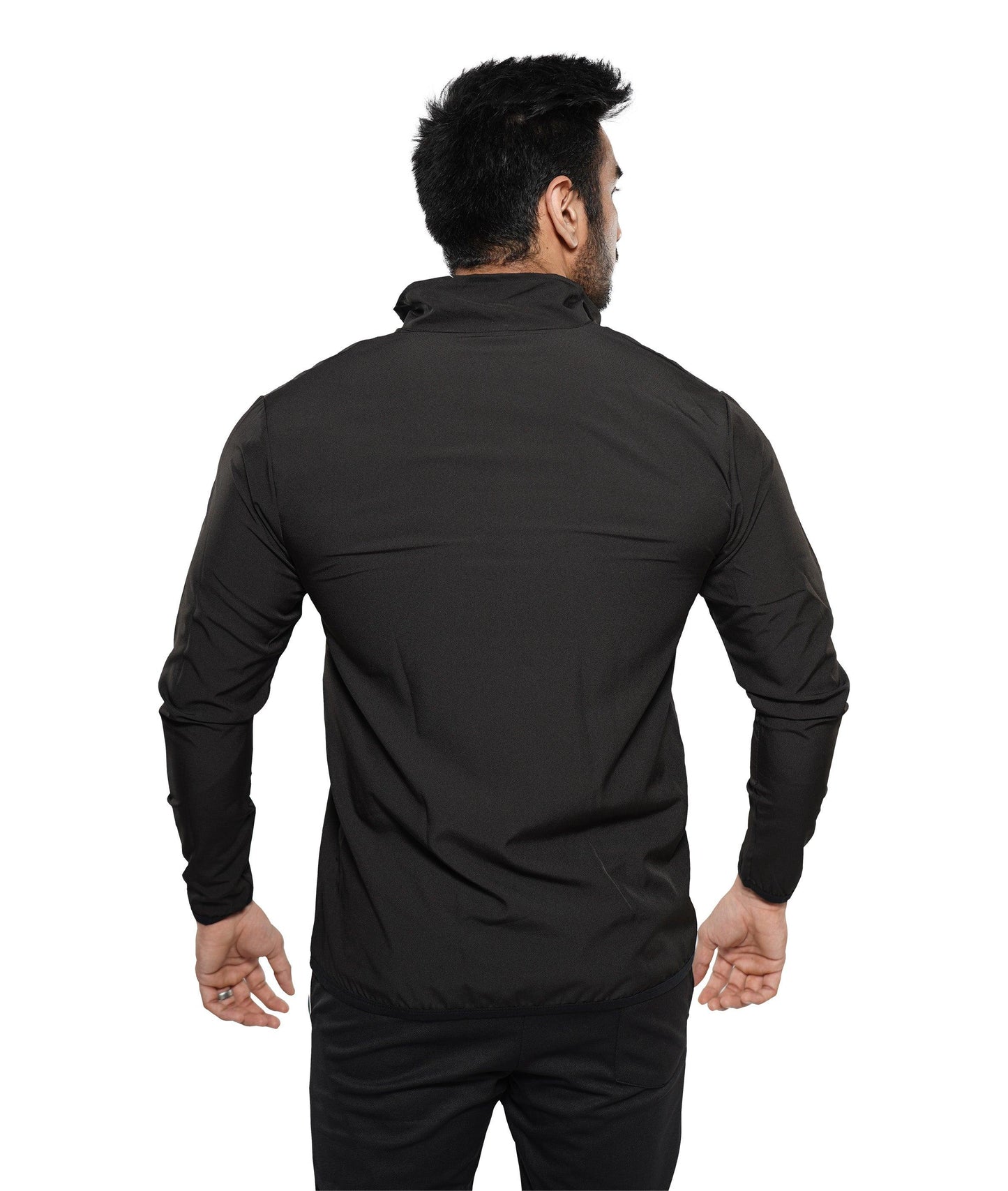 Jet Black GymX Summer Windcheater (Dedicated Phone Pocket) - GymX