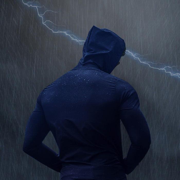 Storm Midnight Blue Waterproof Jacket- Sale - GymX