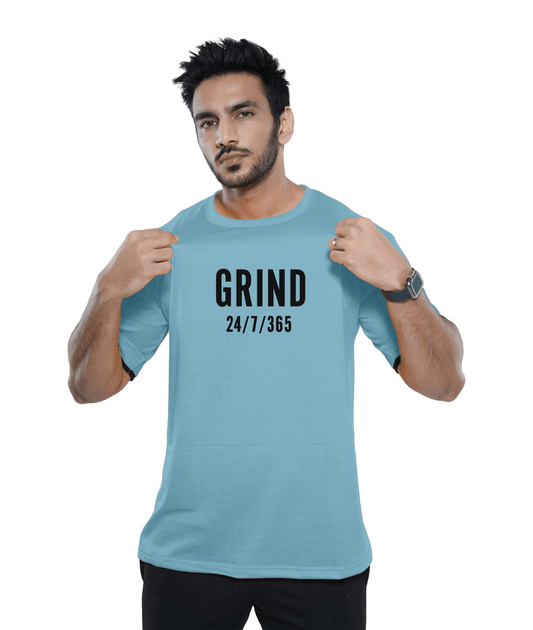 Grind Oversized GymX Tee: Blue - Sale - GymX