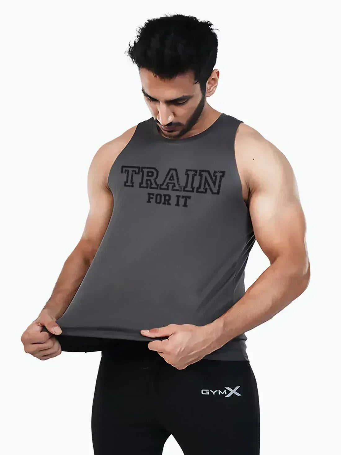 GymX Ultra Lite Grey Tank: Train For It - Sale