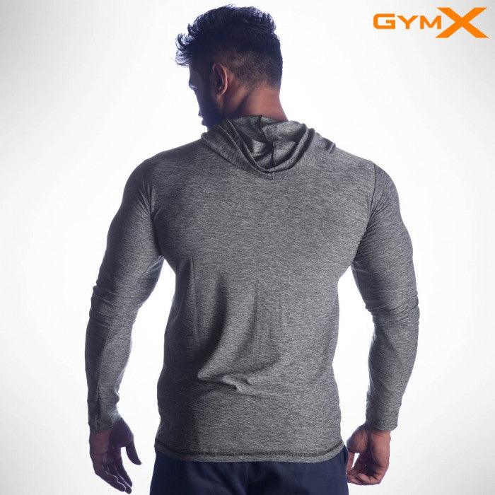 GymX Compression Shadow Grey Hoodie- Sale - GymX