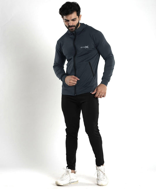 Lancer Muscle Fit Hoodie- Carbon Grey - Sale - GymX