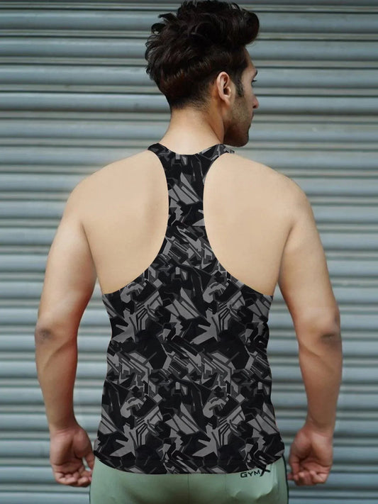 GymX Geometric Camo Stringer- Sale - GymX