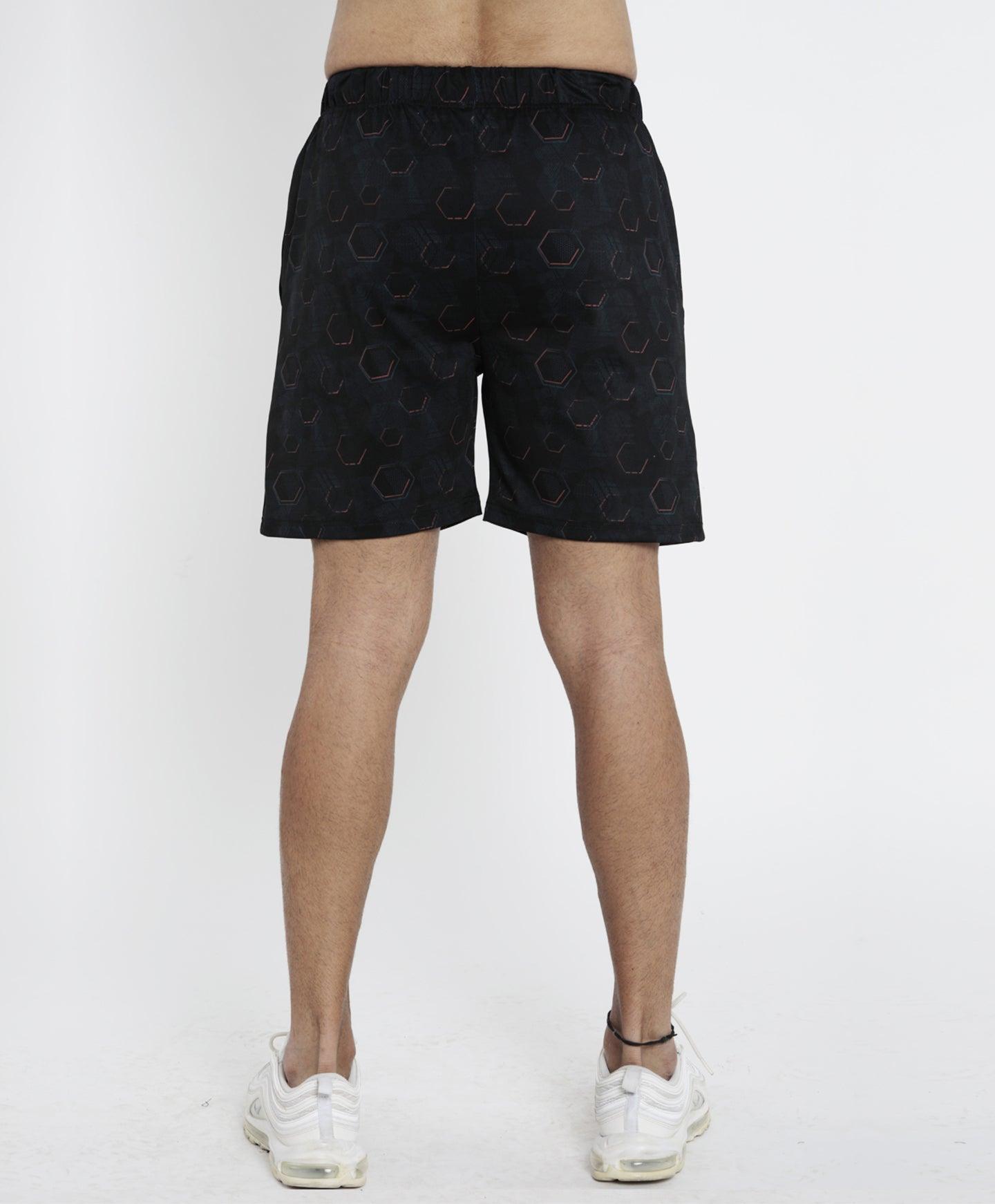 Hexagonal Camo Shorts (4 way stretch) - Sale - GymX