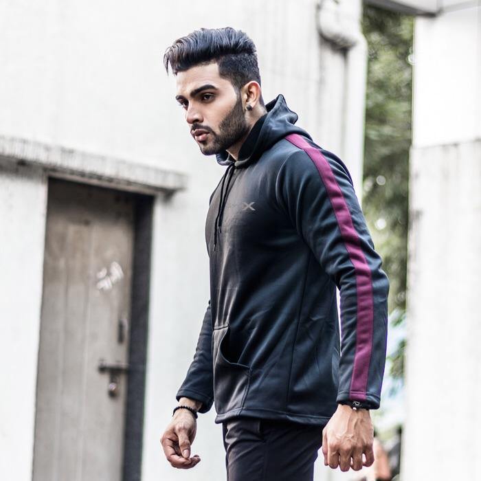 Desire Black With Maroon Black Panel Pullover- Sale - GymX