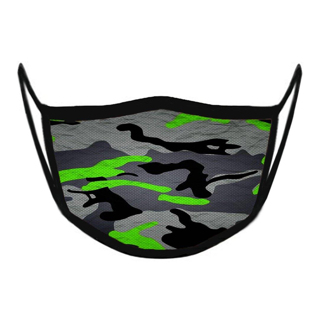 Neon Camo Premium Face Mask (Reusable) - GymX