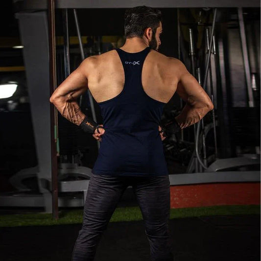 Gymx Warrior Navy Stringer - Essential Series- Sale - GymX