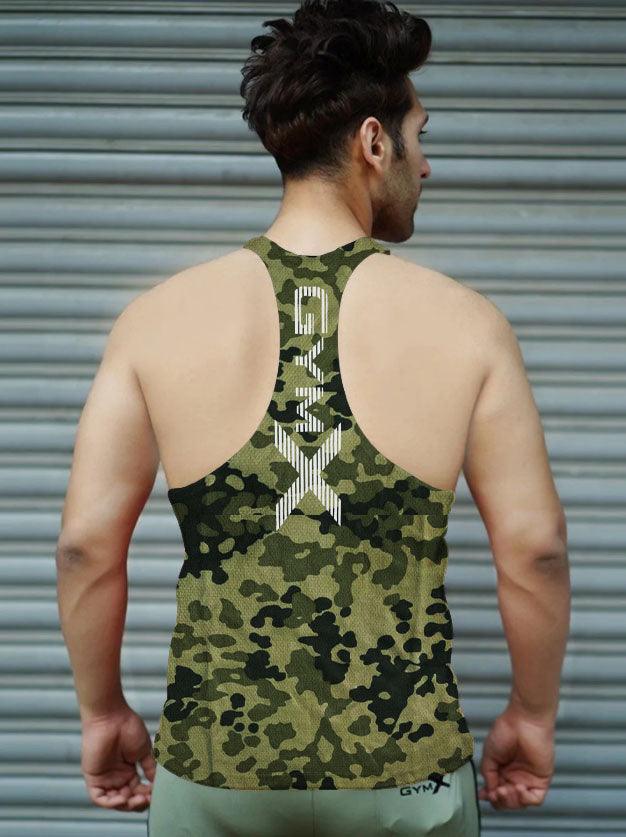 Gymx Olive Green Pattern Stringer - Sale - GymX