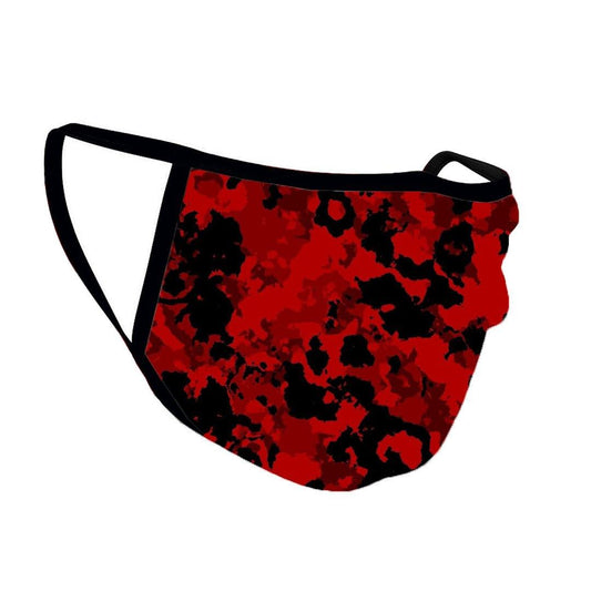 Fire Red Camo Premium Face Mask (Reusable) - GymX
