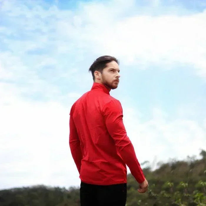 Neon Red Jacket Gymx Windcheater - Sale