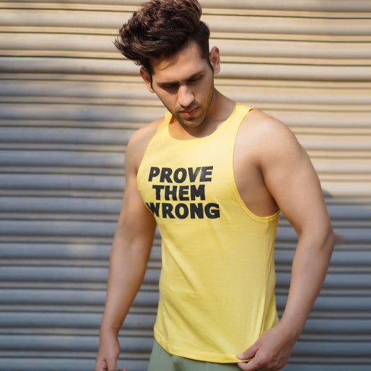 Prove Them Wrong Tank: Ferrari Yellow- Sale - GymX
