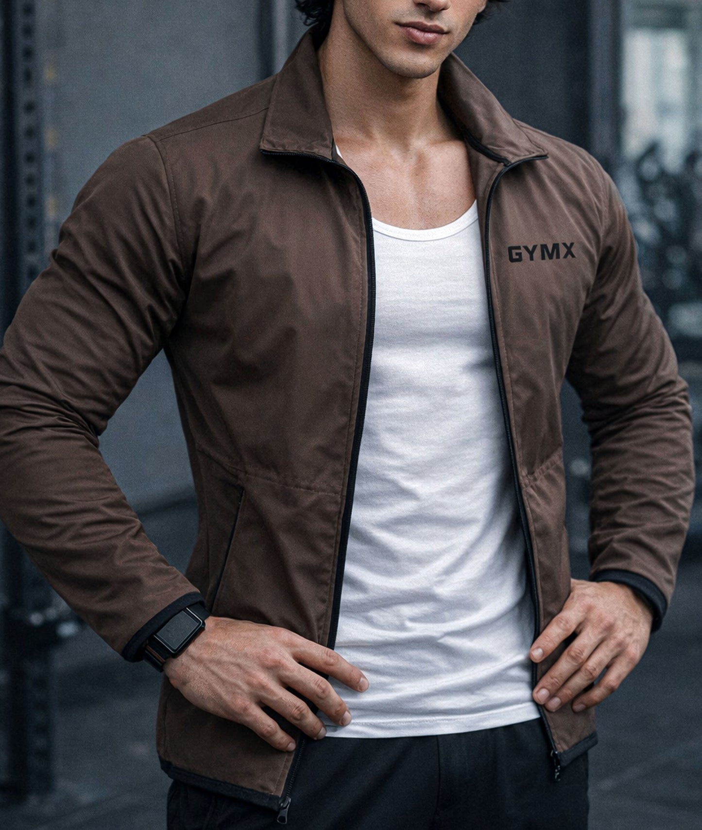 Metallic Brown Summer Jacket