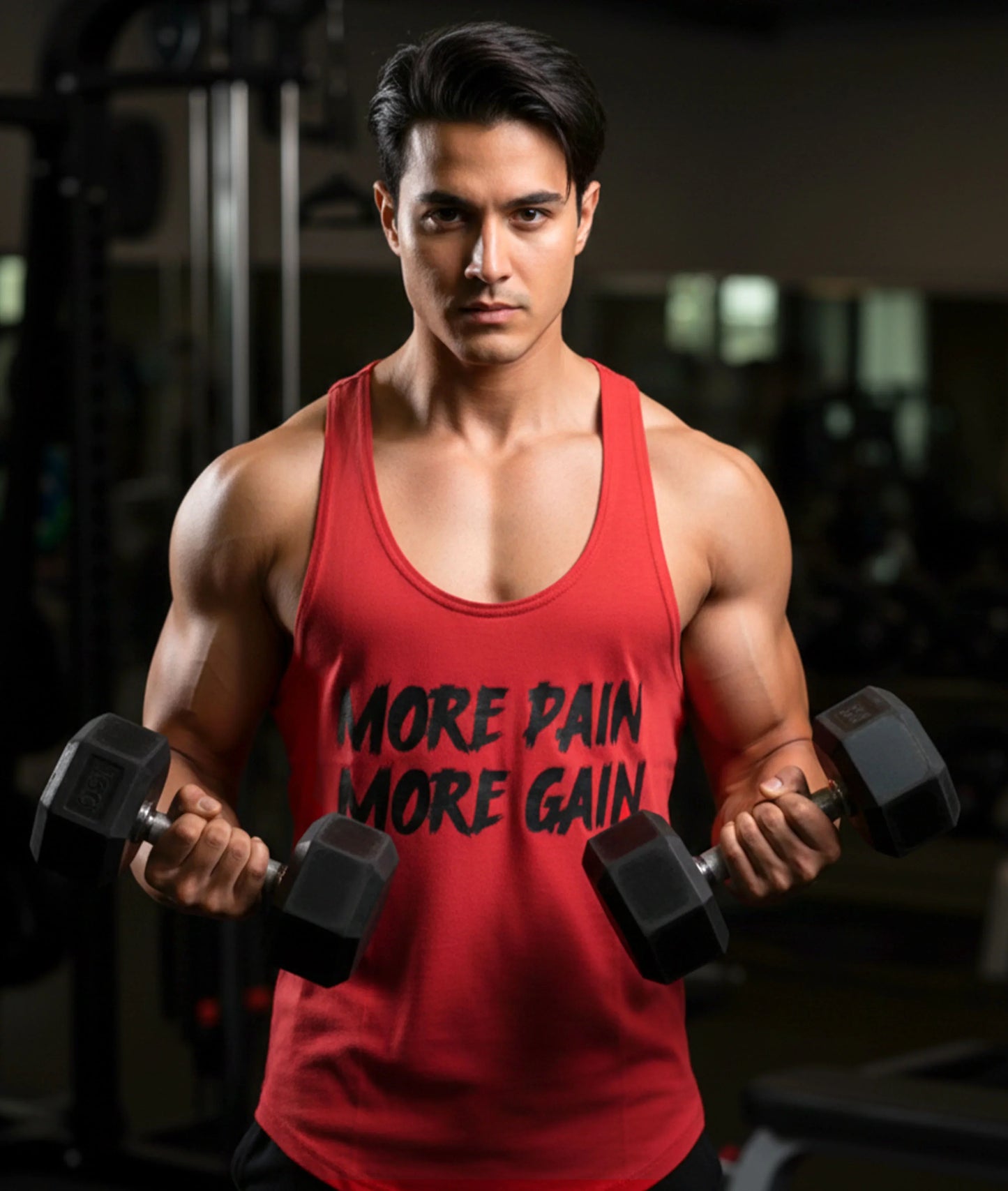 More Pain More Gain Red Stringer