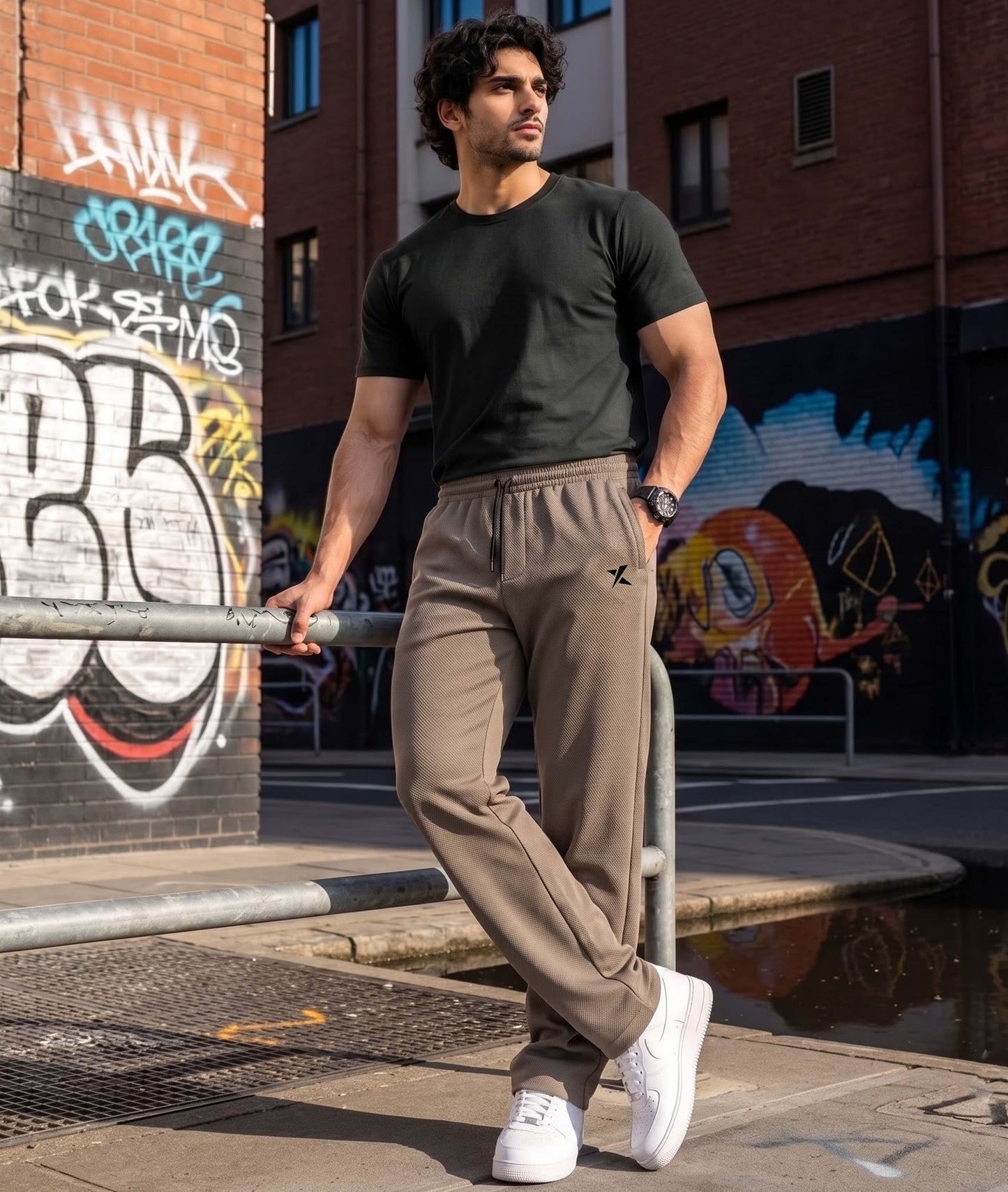 Axis Straight Fit Bottoms- Coffee Brown